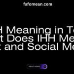 IHH meaning in text